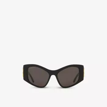 6E000311 bb0287s солнцезащитные очки в оправе «кошачий глаз» из ацетата Balenciaga, черный