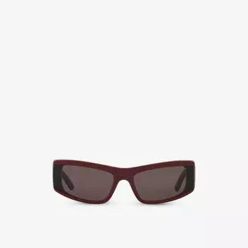 6E000315 bb0301s солнцезащитные очки в оправе «кошачий глаз» из ацетата Balenciaga, красный