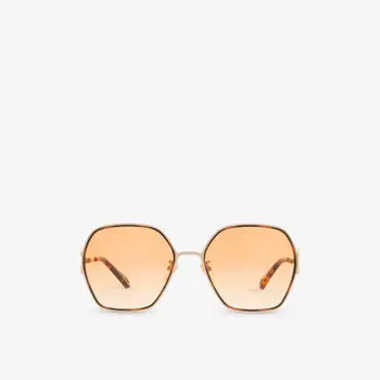 6n000458 солнцезащитные очки ch0146s в металлической оправе-пилоте Chlo, желтый