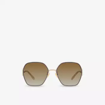 6n000458 солнцезащитные очки ch0146s в металлической оправе-пилоте Chlo, желтый