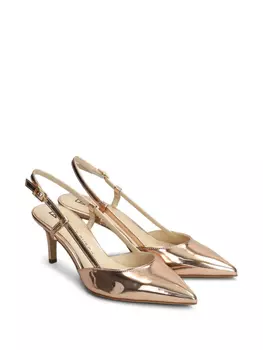 70-миллиметровые металлические туфли-лодочки с открытой пяткой Fabio Rusconi, розовый