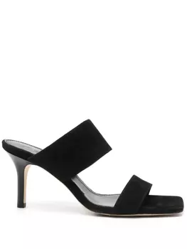 70-миллиметровые замшевые мюли Aeyde, черный