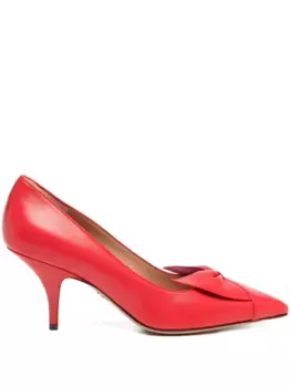 70-мм носовые туфли Ferragamo, красный