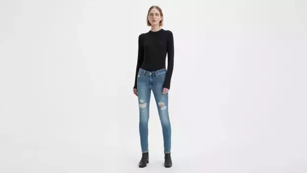 711 женские джинсы скинни Levi's, цвет Not Now - Medium Wash