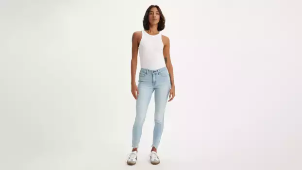 711 женские джинсы скинни Levi's, цвет Going The Distance - Light Wash