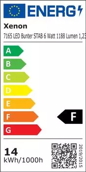 7165 Светодиод разноцветный ROD 1,23 м 1498 люмен 12 Вольт 1-цветный желтый Xenon