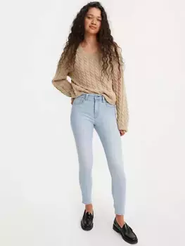 721 крутые женские джинсы скинни с высокой посадкой Levi's, цвет Cool Night's Breeze - Light Wash