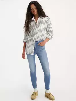 721 крутые женские джинсы скинни с высокой посадкой Levi's, цвет Cool It Now - Medium Wash