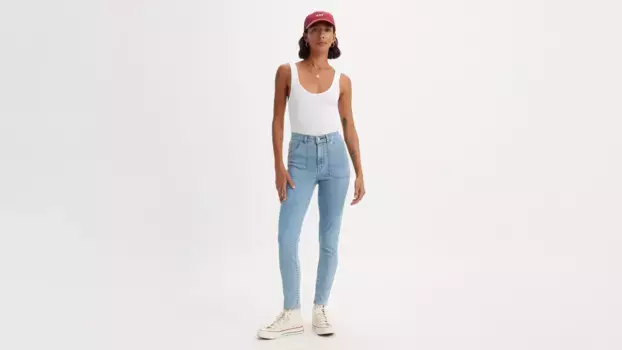 721 практичные женские джинсы скинни с высокой посадкой Levi's, цвет Light Of My Life - Light Wash