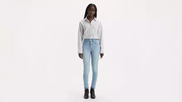 721 женские джинсы скинни с высокой посадкой Levi's, цвет Emblem Of Story - Light Wash