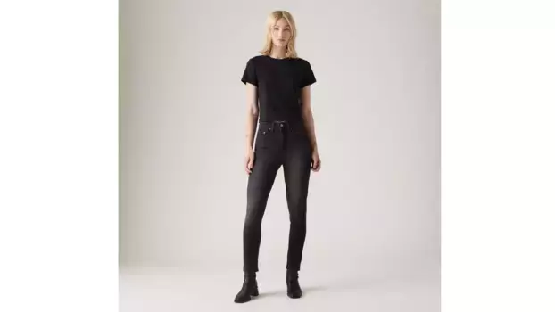 721 женские джинсы скинни с высокой посадкой Levi's, черный