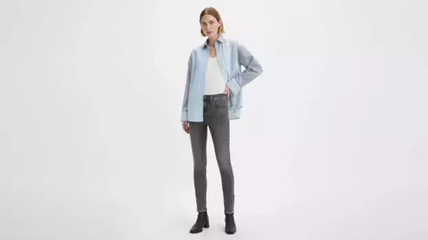 721 женские джинсы скинни с высокой посадкой Levi's, черный