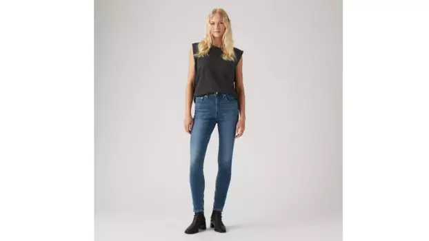 721 женские джинсы скинни с высокой посадкой Levi's, цвет Warm Hidden Corner - Dark Wash
