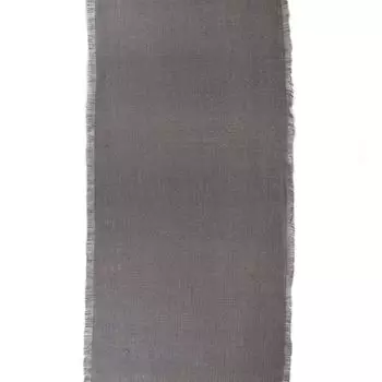 72-дюймовая прямоугольная дорожка для стола темно-серого цвета со сплошной бахромой