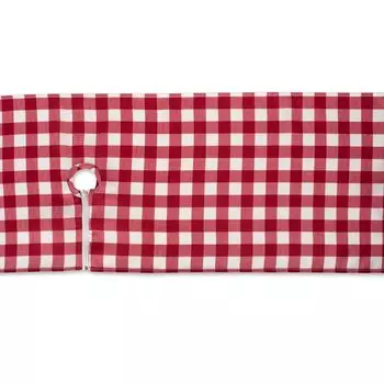 72-дюймовая уличная настольная дорожка в красную и белую клетку на молнии
