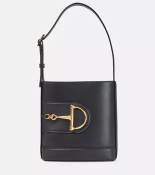 73 Мини кожаная сумка-ведро Gucci, черный