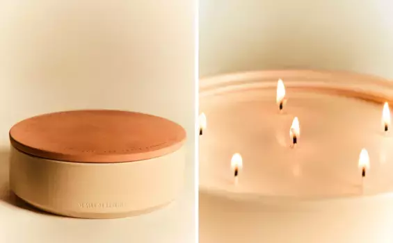 (750 г) ароматическая свеча закат у лезгира Zara Home, цвет 4-718