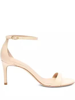 75 мм кожаные сандалии Stuart Weitzman, нейтральный