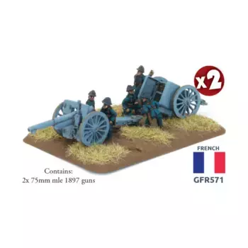 75-мм пушка образца 1897 г., Flames of War - WWII - France - Infantry