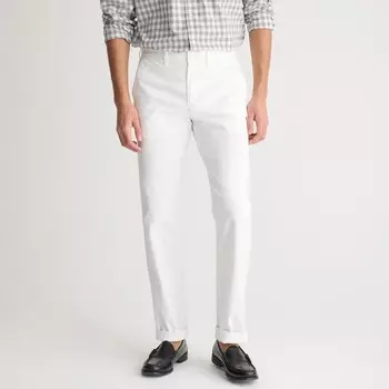 770 прямые эластичные брюки-чиносы J.Crew, белый