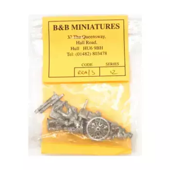 77-мм пушка и расчет артиллерийской артиллерии Русской революции, Historical Miniatures - 20mm (B&B Miniatures)