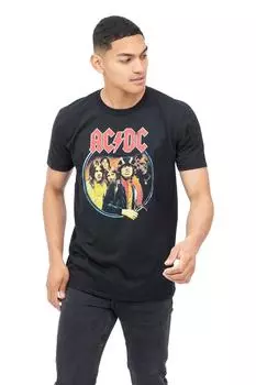 79 Хлопковая футболка AC/DC, черный