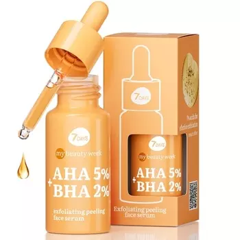 7-дневная сыворотка с салициловой кислотой - Сыворотка для лица против прыщей с гликолевой кислотой - Корейская сыворотка-пилинг AHA BHA для ухода за кожей для лечения прыщей - Удаление черных точек и глубокое очищение 7days
