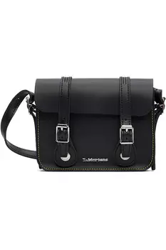 7-дюймовая кожаная сумка через плечо Dr. Martens, черный