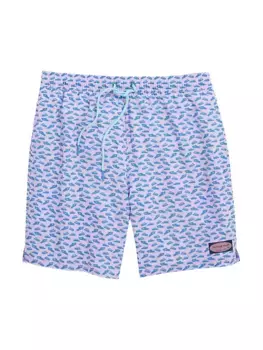 7-дюймовые плавки с принтом Chappy Vineyard Vines, цвет boat sea grape