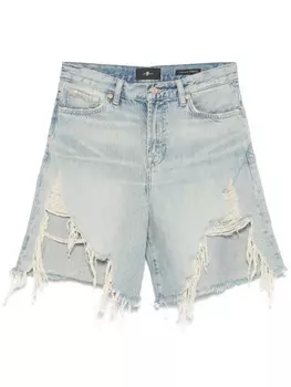 7 джинсовых шорт Lola For All Mankind 7 For All Mankind, синий
