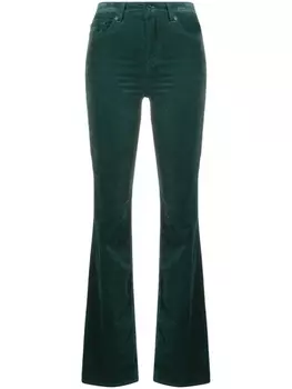 7 For All Mankind брюки bootcut Lisha, зеленый