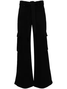 7 For All Mankind брюки широкого кроя, черный
