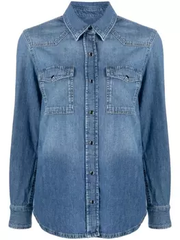 7 For All Mankind джинсовая рубашка на кнопках, синий