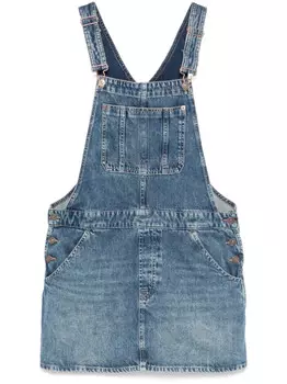 7 For All Mankind джинсовое платье-комбинезон, синий