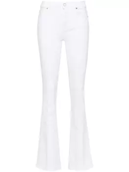7 For All Mankind джинсы bootcut с завышенной талией, белый
