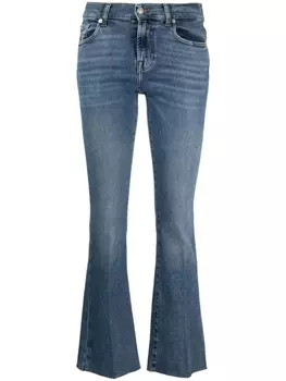 7 For All Mankind джинсы bootcut с нашивкой-логотипом, синий