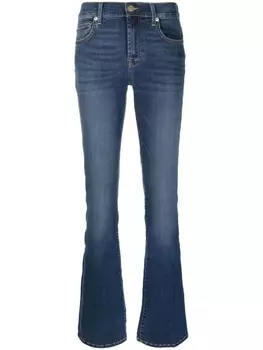 7 For All Mankind джинсы bootcut средней посадки, синий