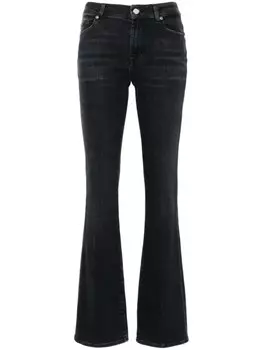 7 For All Mankind джинсы Bootcut средней посадки Illusion Space, черный