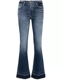 7 For All Mankind джинсы bootcut Tailorless средней посадки, синий
