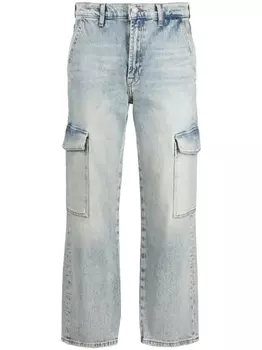 7 For All Mankind джинсы Logan прямого кроя, синий