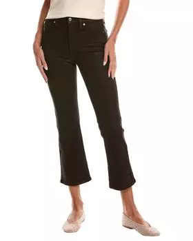 7 For All Mankind Джинсы с высокой талией, покрытые шоколадом, коричневый