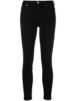 7 For All Mankind джинсы скинни, черный
