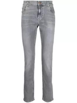 7 For All Mankind джинсы скинни, серый