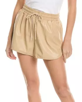 7 For All Mankind Короткие шорты на шнуровке, бежевый