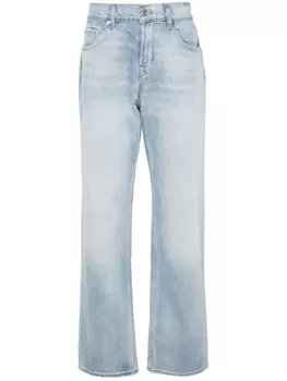 7 For All Mankind прямые джинсы Austyn средней посадки, синий