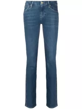 7 For All Mankind прямые джинсы Kimmie средней посадки, синий