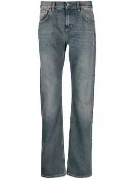 7 For All Mankind прямые джинсы средней посадки, синий