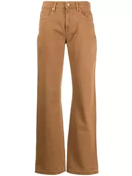 7 For All Mankind прямые джинсы Tess, коричневый