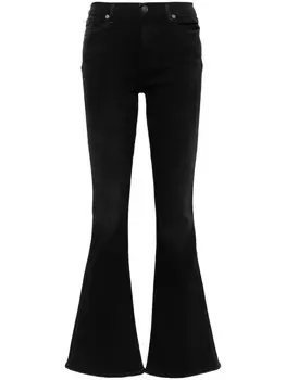 7 For All Mankind расклешенные джинсы Ali с высокой посадкой, черный