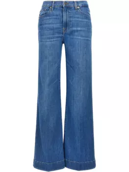 7 For All Mankind Современные расклешенные джинсы Dojo, синий